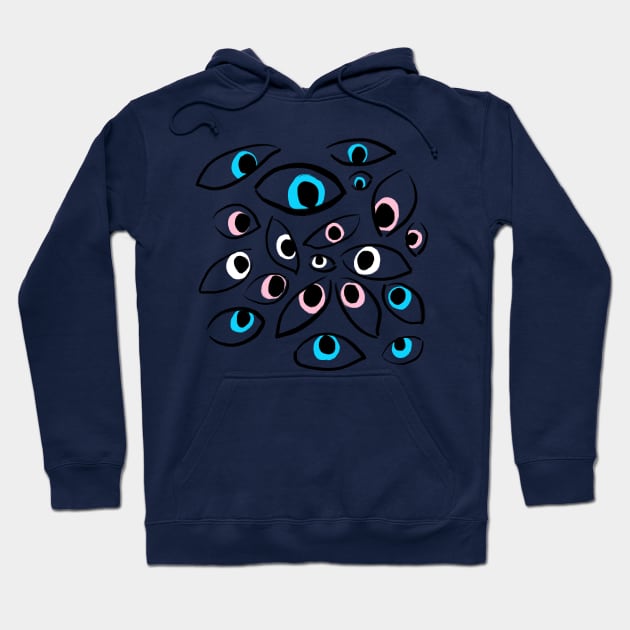 Trans Eyes (dark background) Hoodie by AlexTal